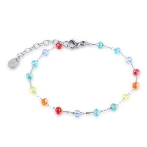 Bracciale Cristalli Arcobaleno ed Ematite