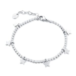 BRACCIALE TENNIS STELLE PENDENTI