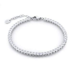 Bracciale Tennis Quadrato Uomo