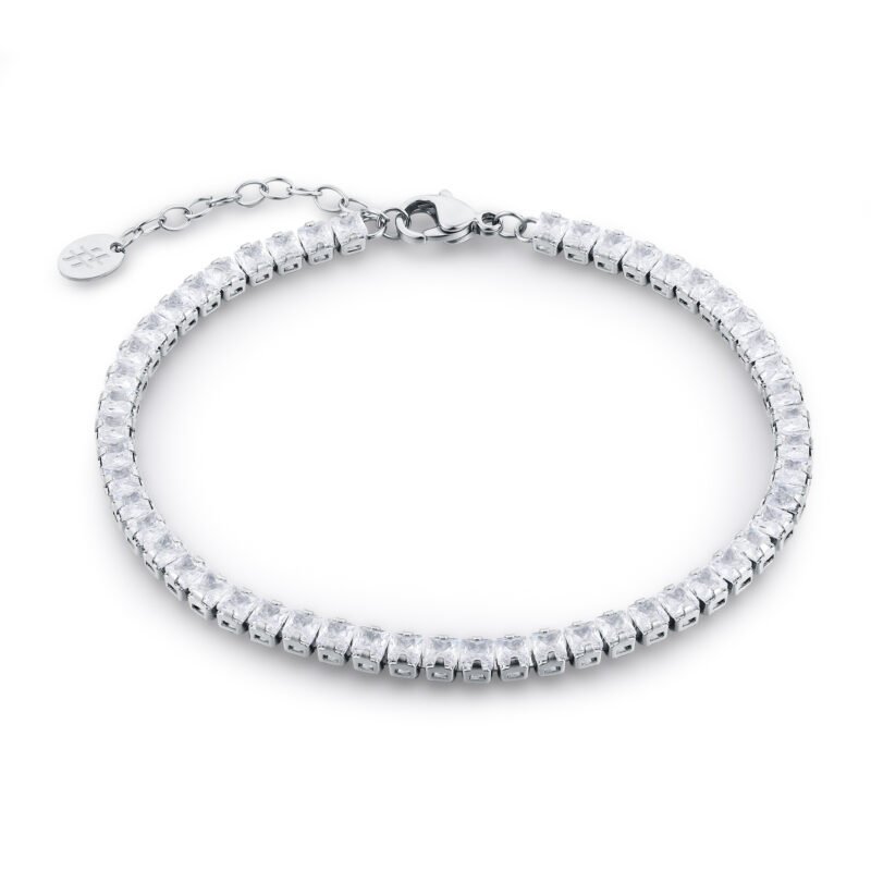Bracciale Tennis Quadrato Uomo