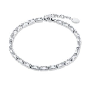 Bracciale Tennis Baguette Uomo