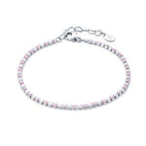 Bracciale Tennis Classico Colore Alternato Donna
