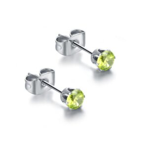 Orecchini Punto Luce - Lime - 3mm