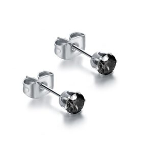 Orecchini Punto Luce - Nero - 3mm