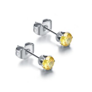 Orecchini Punto Luce - Giallo Oro - 4mm