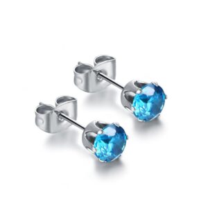 Orecchini Punto Luce - Azzurro - 5mm