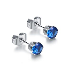 Orecchini Punto Luce - Blu - 5mm