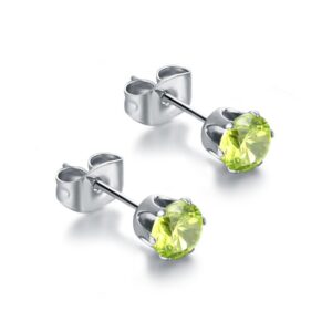 Orecchini Punto Luce - Lime - 5mm