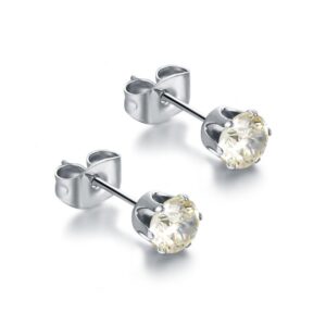 Orecchini Punto Luce - Bianco Caldo - 5mm