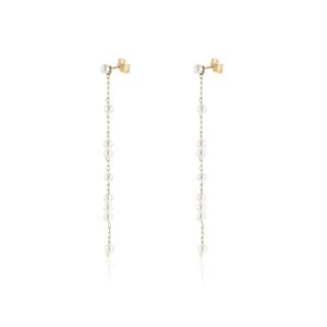 Orecchini pendenti in Madreperla pvd oro