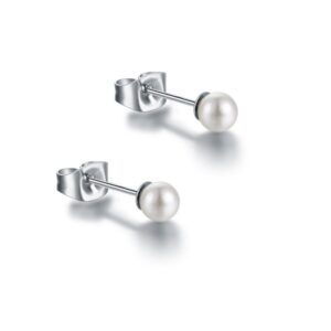 Orecchini lobo in Madreperla 4mm