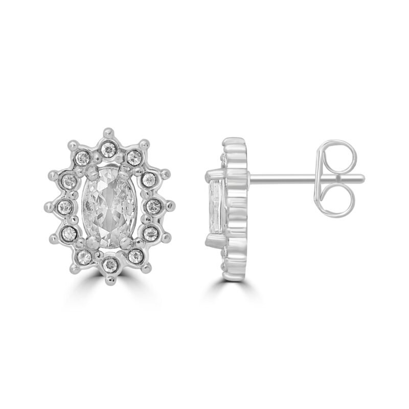 Orecchini Cristallo Kate Bianco