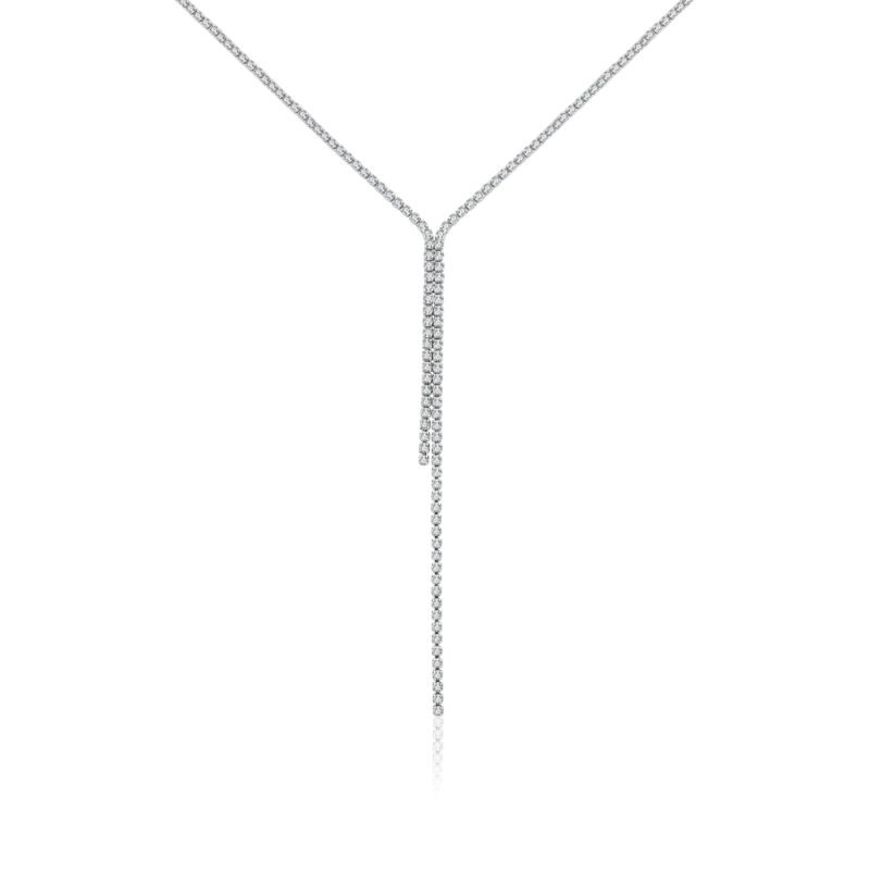 Collana Tennis Doppio Pendente