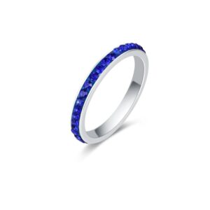 Anello Cristalli Blu