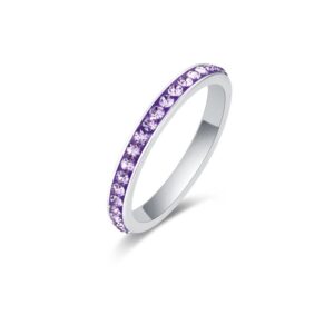 Anello Cristalli Viola