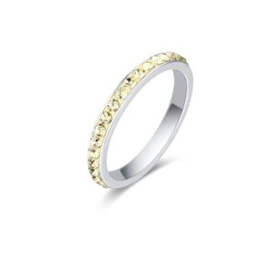 Anello Cristalli Gialli