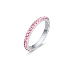 Anello Cristalli Rosa