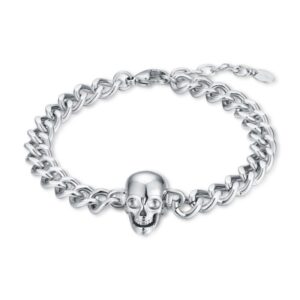 Bracciale Teschio in acciaio