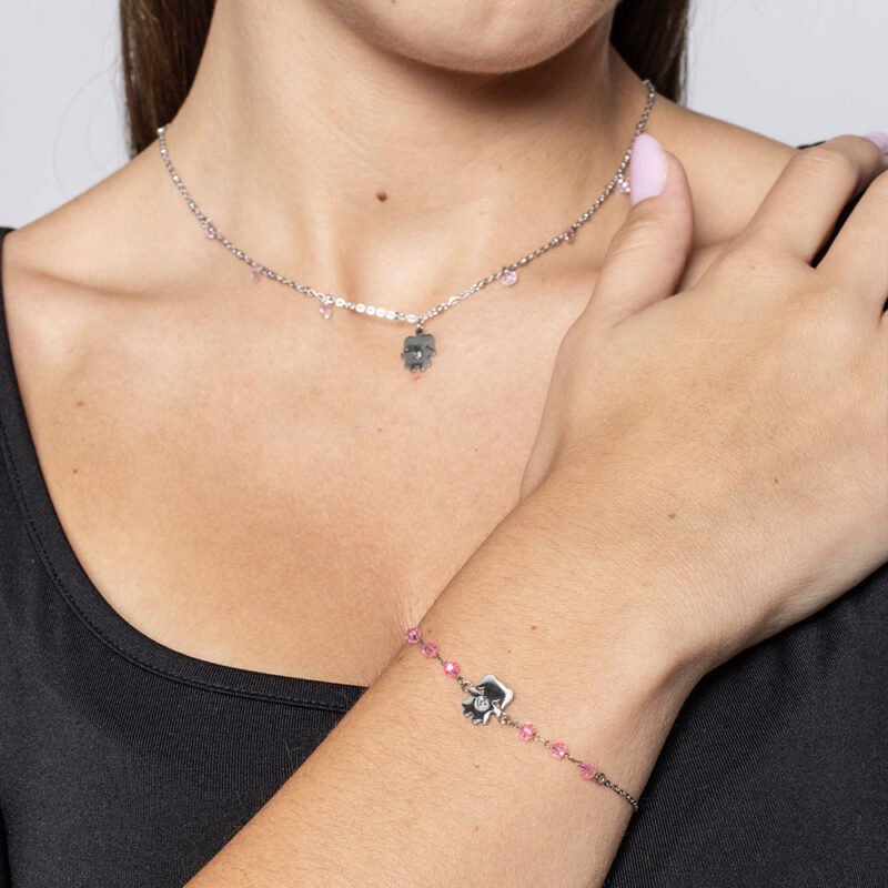 Bracciale Con Bimba Con 6 Cristalli - immagine 2