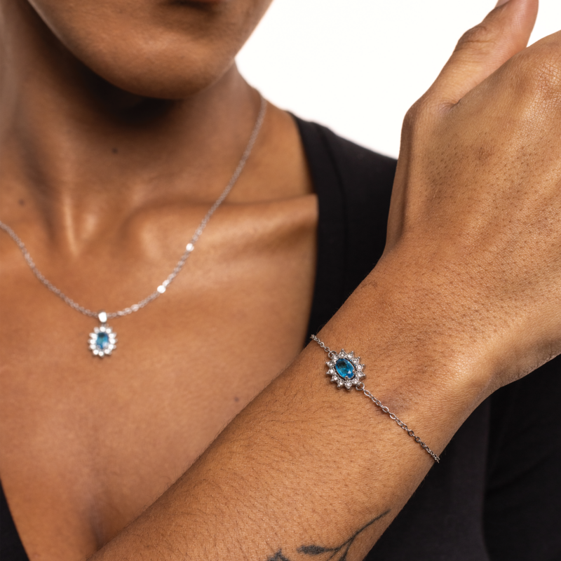 Bracciale Cristallo Kate Turchese - immagine 2