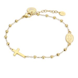 Bracciale Rosario Giubileo pvd oro