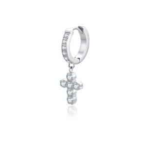 Orecchino Singolo Croce Scattino