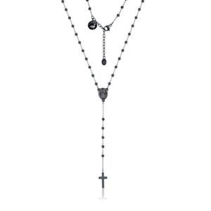 Collana Rosario pvd nero