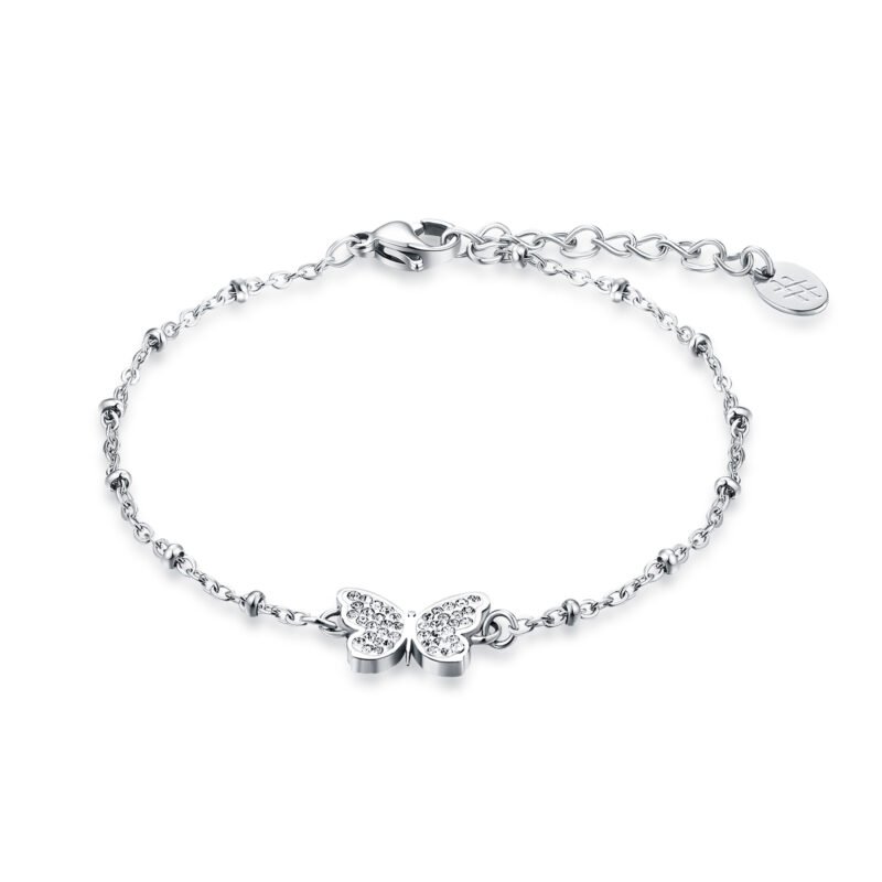 BRACCIALE FARFALLA CRISTALLI