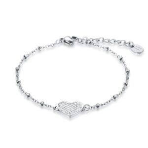 BRACCIALE CUORE CRISTALLI