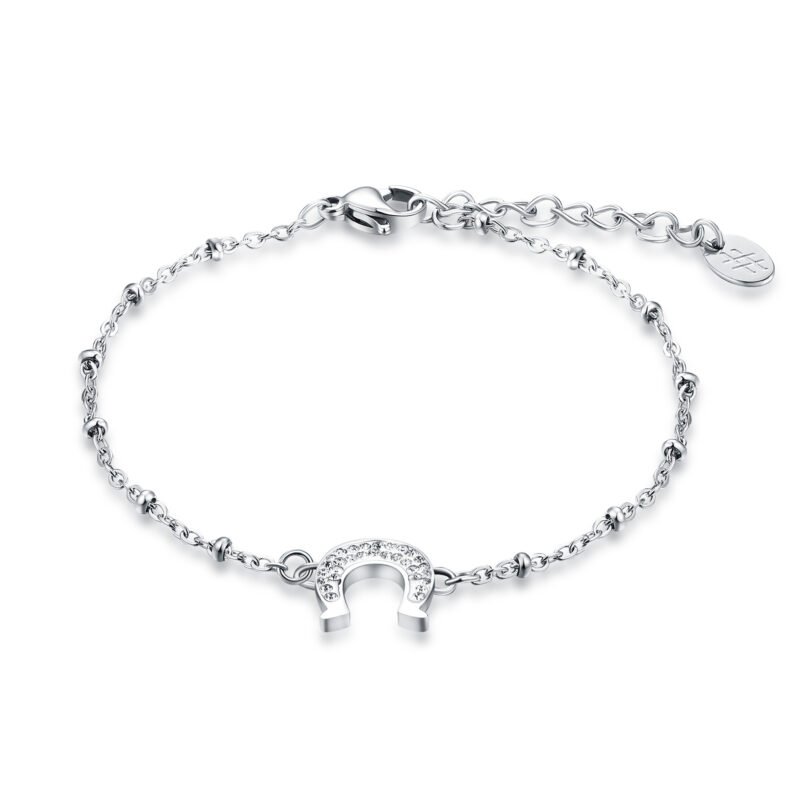 BRACCIALE FERRO DI CAVALLO CRISTALLI