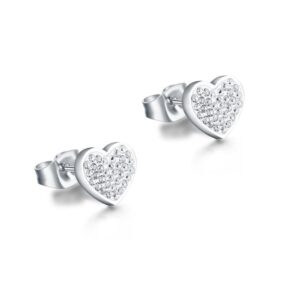 ORECCHINI CUORE CRISTALLI