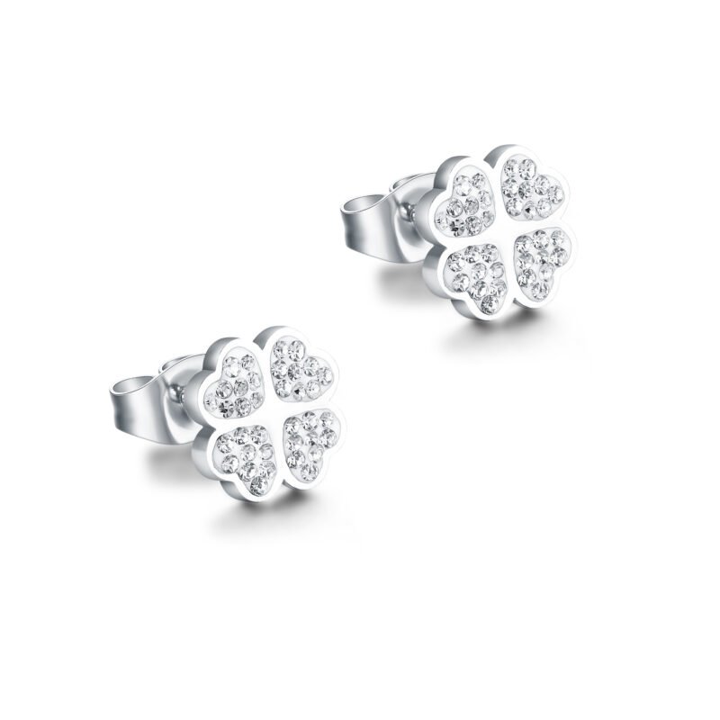 ORECCHINI QUADRIFOGLIO CRISTALLI