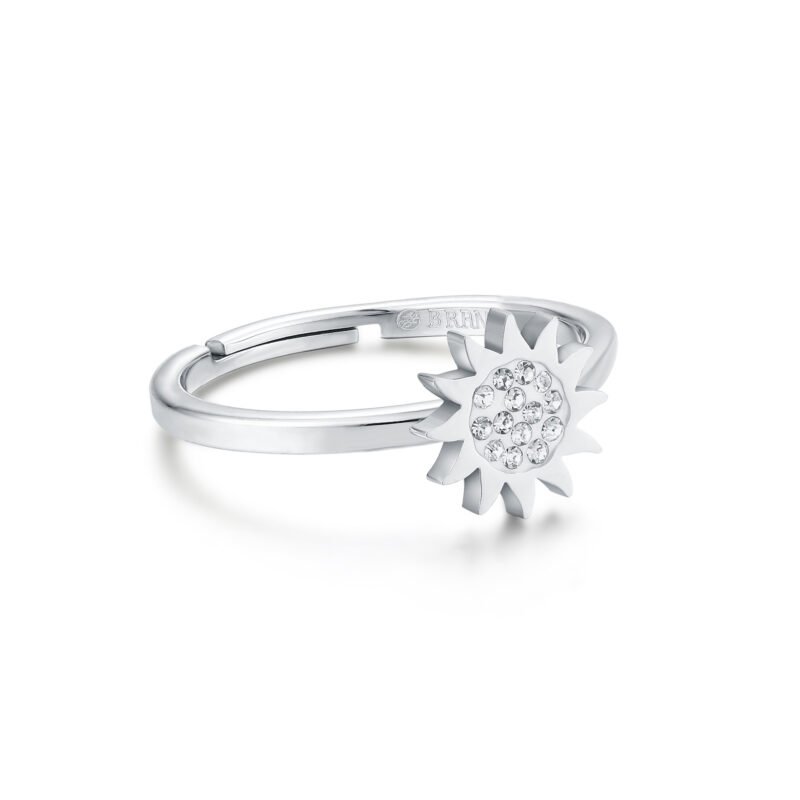 ANELLO SOLE REGOLABILE CON CRISTALLI