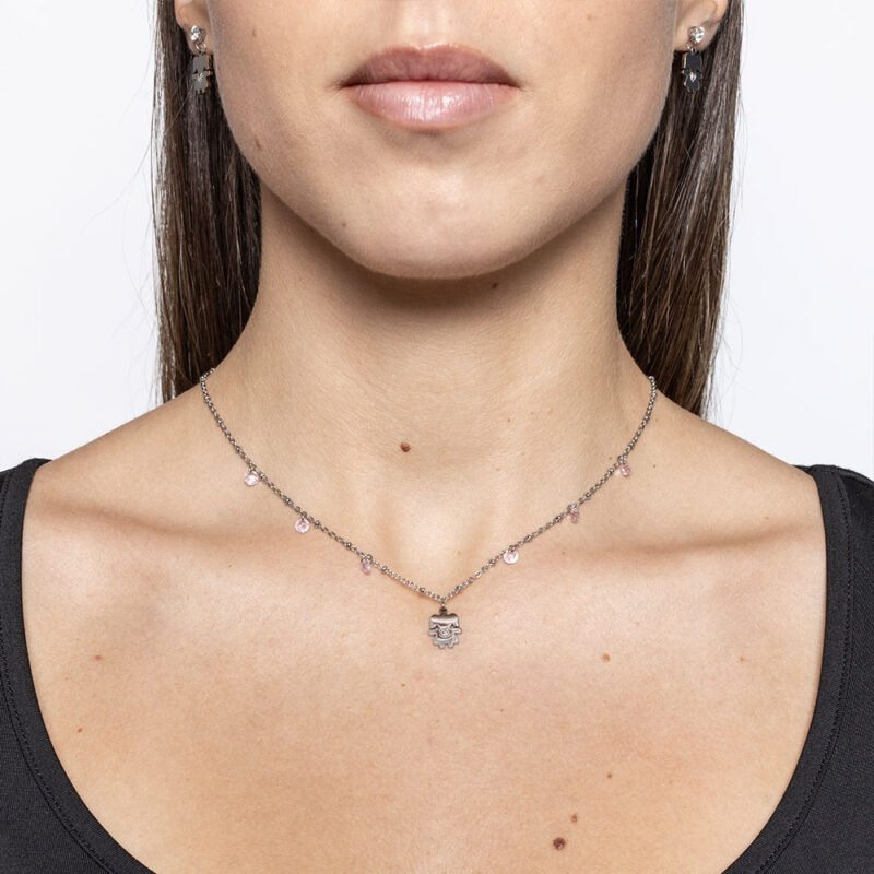 Collana Con Bimba 6 Cristalli - immagine 2