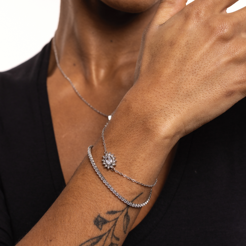 Bracciale Cristallo Kate Bianco - immagine 2