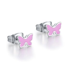 Orecchini Bimba Farfalla Viola