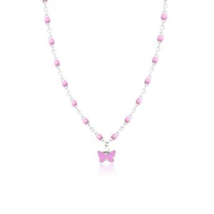 Collana Bimba Farfalla Viola