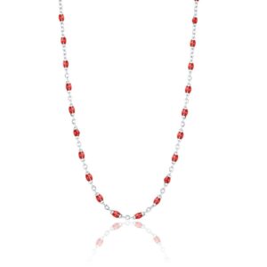 Collana Catena Smalto Rosso