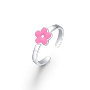 Anello Bimba Fiore Rosa