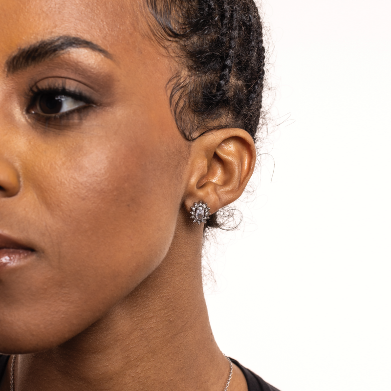 Orecchini Cristallo Kate Bianco - immagine 2