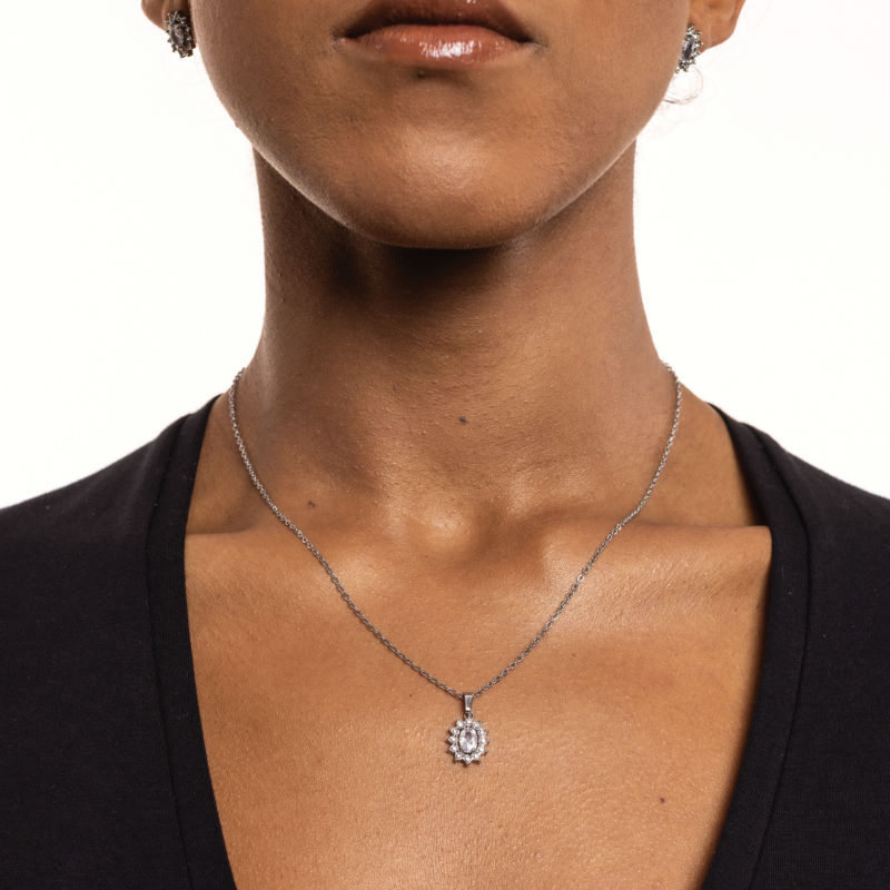 Collana Cristallo Kate Bianco - immagine 2