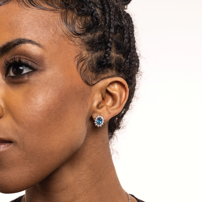 Orecchini Cristallo Kate Turchese - immagine 2