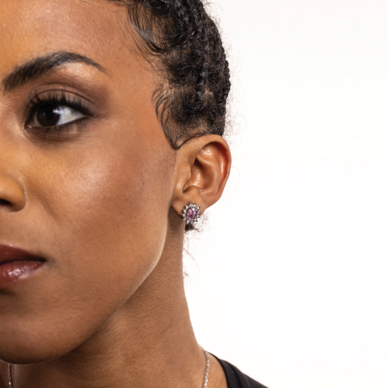 Orecchini Cristallo Kate Rosa - immagine 2