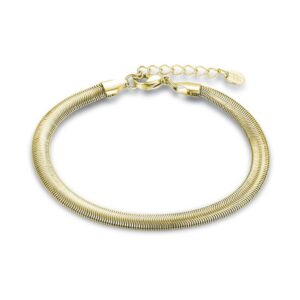 Bracciale Catena Snake Acciaio pvd oro