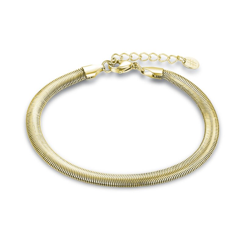 Bracciale Catena Snake Acciaio pvd oro