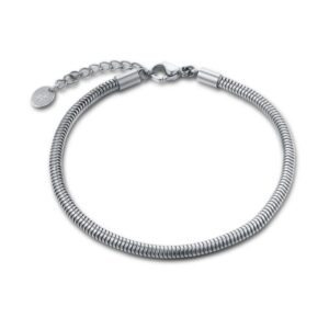 Bracciale catena coda di topo acciaio