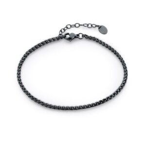 Bracciale Catena Basket pvd nero