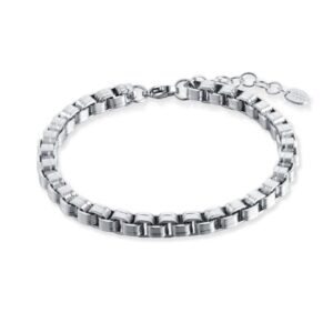 Bracciale Catena Square Acciaio