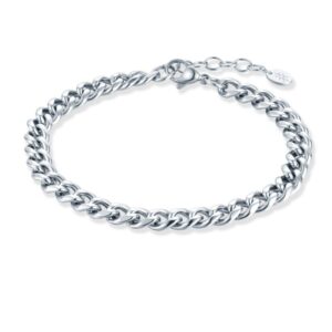 Bracciale Catena Cuban Acciaio