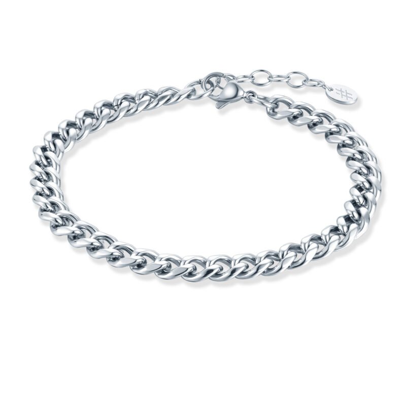 Bracciale Catena Cuban Acciaio